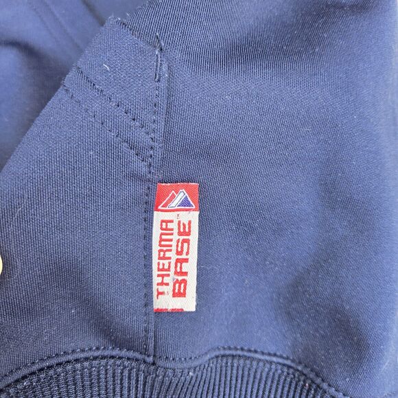 Detroit Tigers 2011 Playoffs MLB Therma Base Mens Sz XL Hoodie By Majestic - Picture 5 of 7